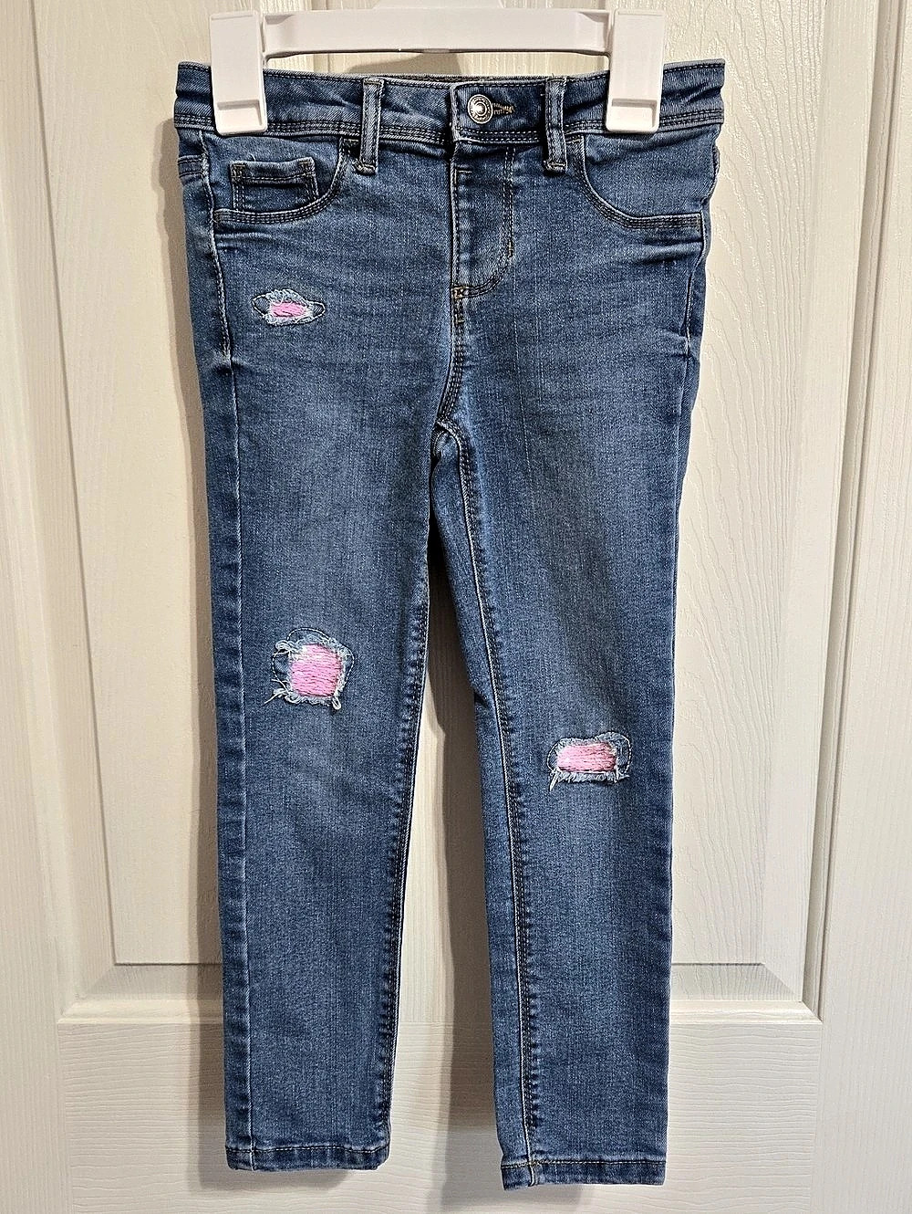 Jumping Beans Girls Distressed Jeans in Blue